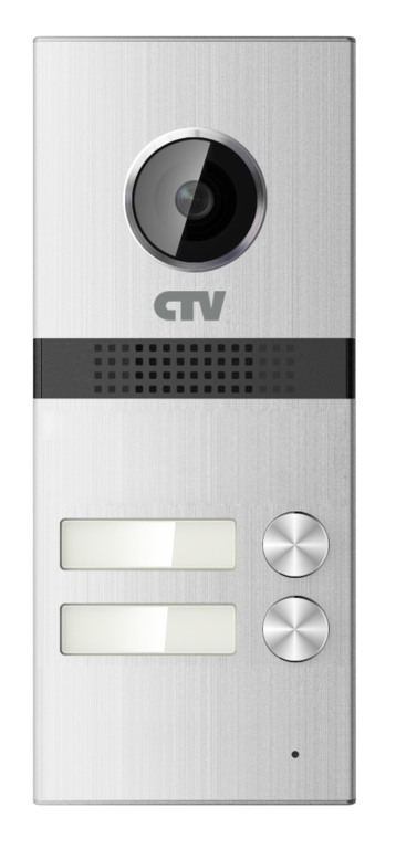 CTV-D2MULTI Вызывная панель для видеодомофонов на 2 абонента, разрешение 1000твл, 120°