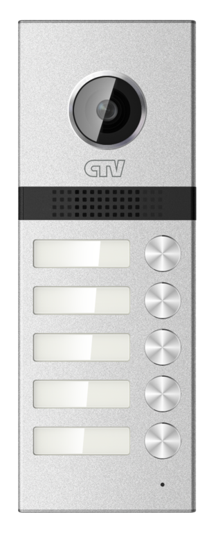 CTV-D5MULTI Вызывная панель для видеодомофонов на 5 абонентов, разрешение 1000твл, 120°