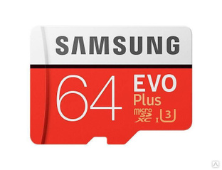 Карта памяти microSD SAMSUNG EVO PLUS 2 64 ГБ, Class 10 Samsung 