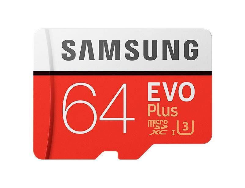 Карта памяти microSD SAMSUNG EVO PLUS 2 64 ГБ, Class 10 Samsung