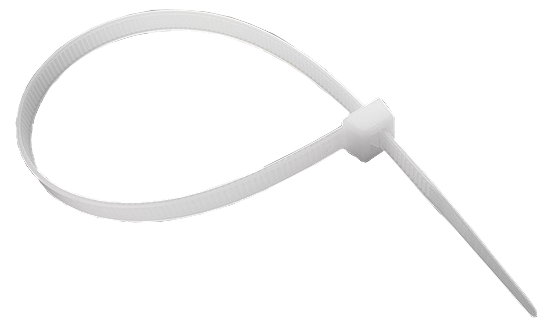 Стяжка для кабеля пластиковая (хомут) 150*2,5мм белая Разные производители