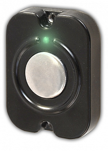 Кнопка выхода накладная EXITka (черная), НО, 12В, 0.1А, металл, подсветка, 53х41х10мм Разные производители