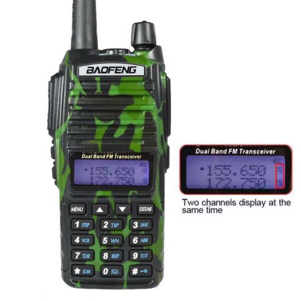 Baofeng UV-82 (UHF/VHF) Камуфляж. Носимая радиостанция (рация)