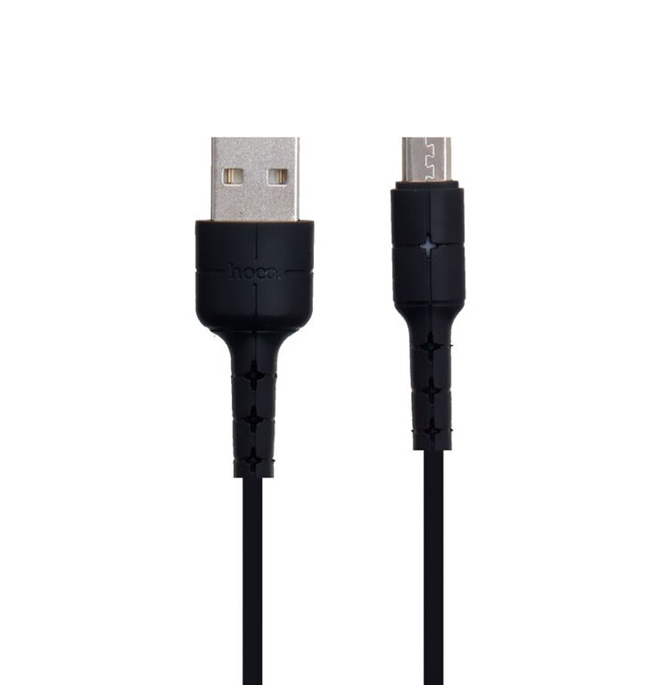 HOCO X30 Кабель USB 2A (microUSB - штекер USB) 1.2м, черный