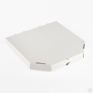 Коробка для пиццы 33х33х4 см Белая без печати 