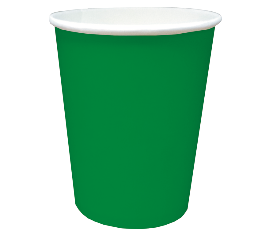 Стакан бумажный для горячих напитков 250 мл, Зеленый