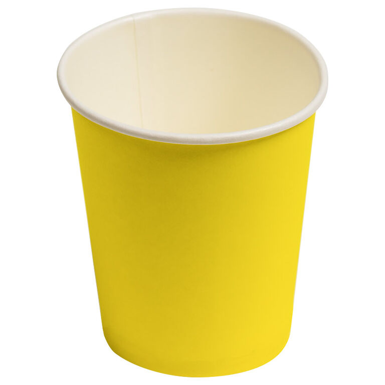 Стакан бумажный для горячих напитков 250 мл, Желтый
