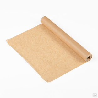 Бумага для выпекания силиконизированная 38 см х 25 м, подпергамент коричневый 