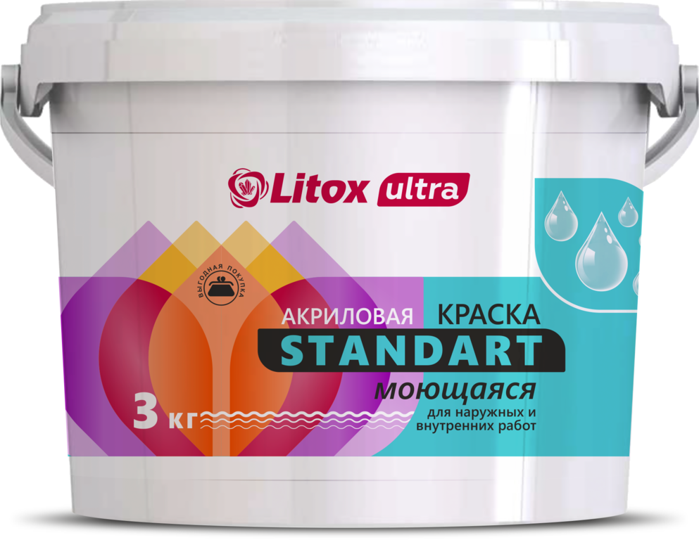 Краска «LITOX ULTRA STANDART» 3кг