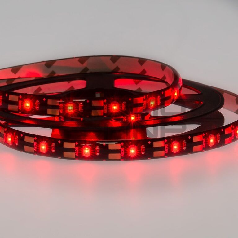 Лента LED с USB коннектором 5В, 8мм, IP65, SMD 2835, 60 LED на 1м (красный) "Lamper"