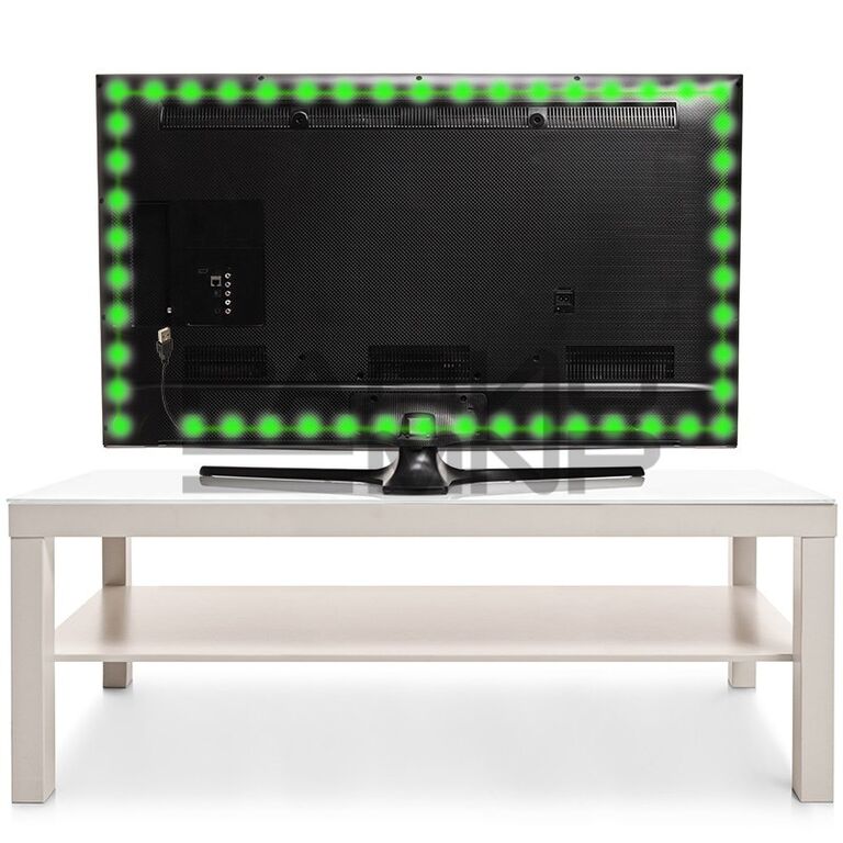 Лента LED с USB коннектором 5В, 8мм, IP65, SMD 2835, 60 LED на 1м (зелёный) "Lamper" 3