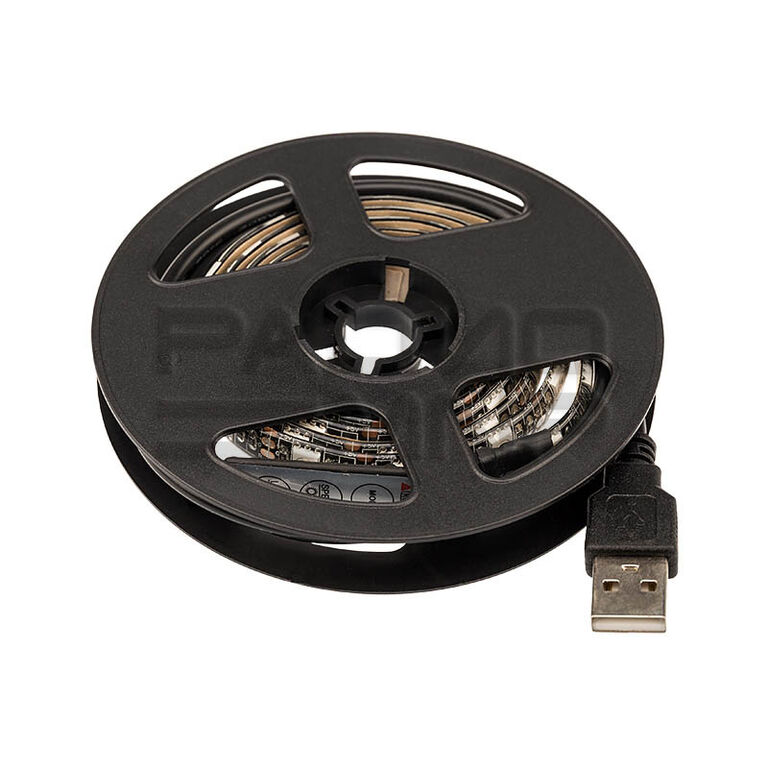 Лента LED с USB коннектором 5В, 10мм, IP65, SMD 5050, 60 LED на 1м (RGB) "Lamper" 1