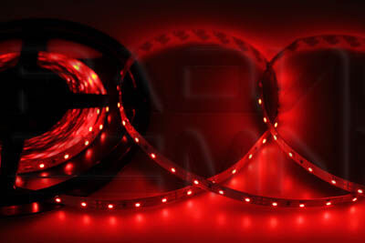 LED лента открытая, 8 мм, IP23, SMD 2835, 60 LED/m, 12 V, цвет свечения красный "Lamper" 3