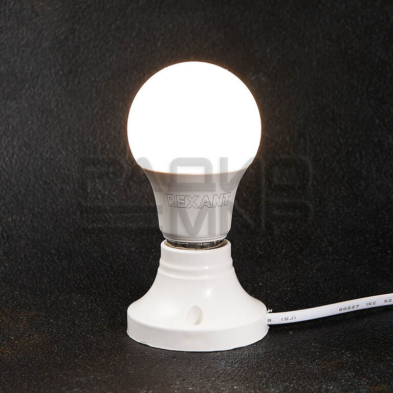 Лампа светодиодная Груша A60 11,5 Вт E27 1093 лм 2700K тёплый свет "Rexant" 3