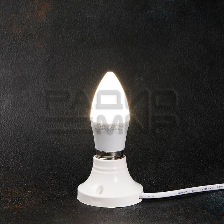 Лампа светодиодная Свеча (CN) 11,5 Вт E27 1093 лм 4000K нейтральный свет "Rexant" 3