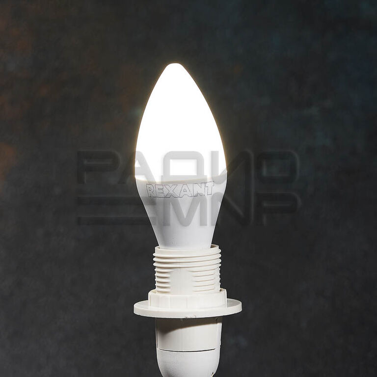 Лампа светодиодная Свеча (CN) 9,5 Вт E14 903 лм 4000K нейтральный свет "Rexant" 3