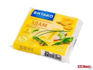 Сыр плавленый Витако Эдам 130 г 1х17 БЗМЖ ломтики