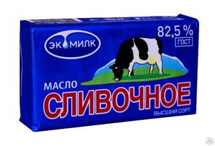 Масло Крестьянское ромб 72,5% 0,45 кг БЗМЖ 1х20 ГОСТ ЭКОМИЛК 