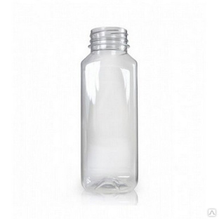 Бутылка пластиковая ПЭТ прозрачная для смузи 300 мл, без крышки 