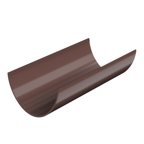 Желоб водосточный ПВХ Verat D125, 2м коричневый