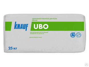 Ровнитель стяжка пола KNAUF UBO цементная легкая 25 кг #1
