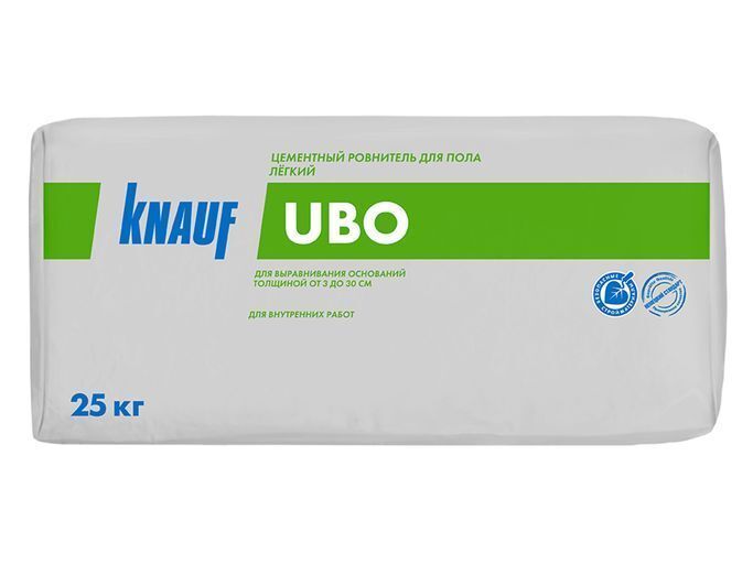 Ровнитель стяжка пола KNAUF UBO цементная легкая 25 кг