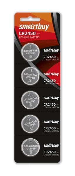 Smartbuy CR2450 Батарейка литиевая (диск) Разные производители