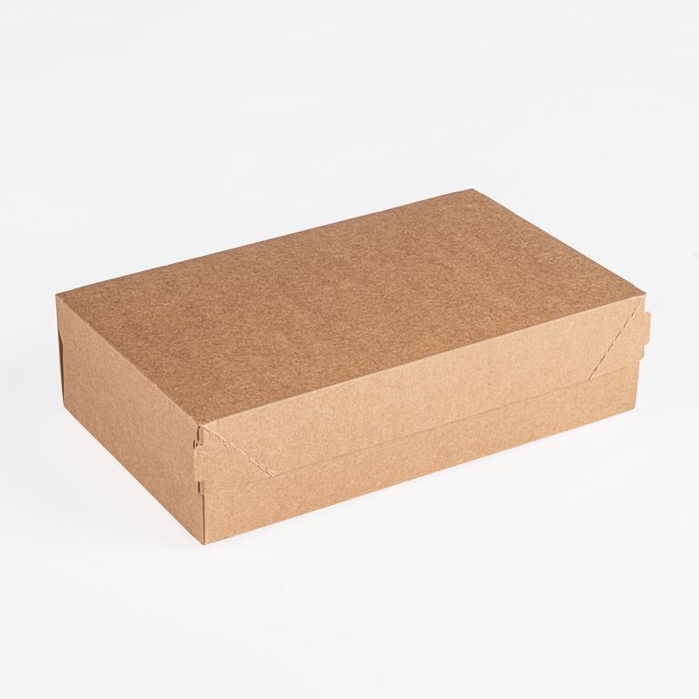 Коробка для десертов 1900 мл 140х230х60 мм крафт