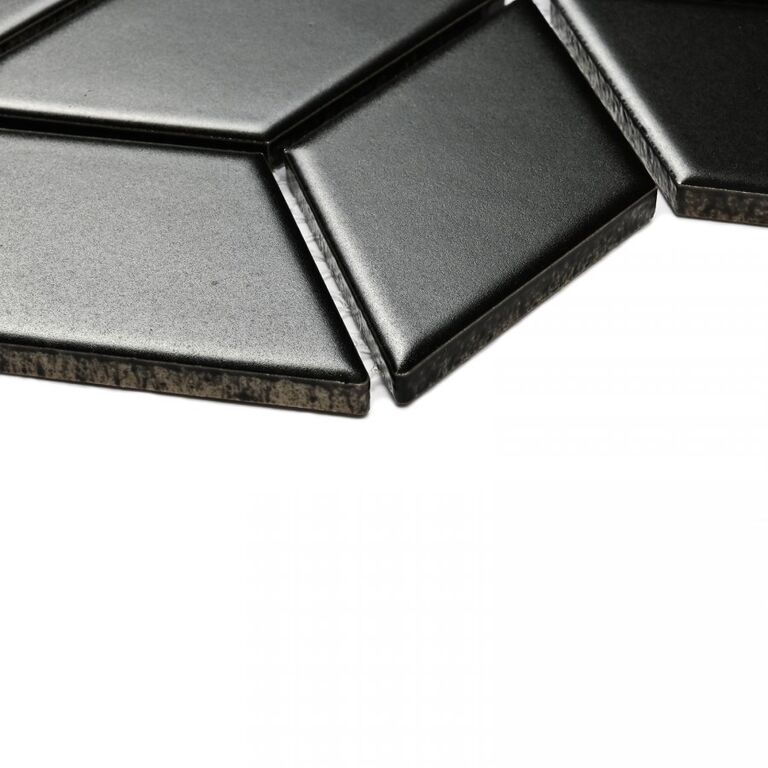 Мозаика керамогранитная Landa Black matt Bonaparte черная матовая, цена ...