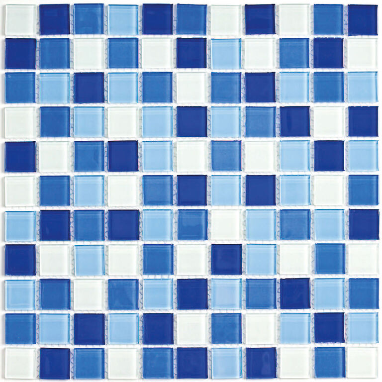 Мозаика стеклянная Blue wave-3 Bonaparte