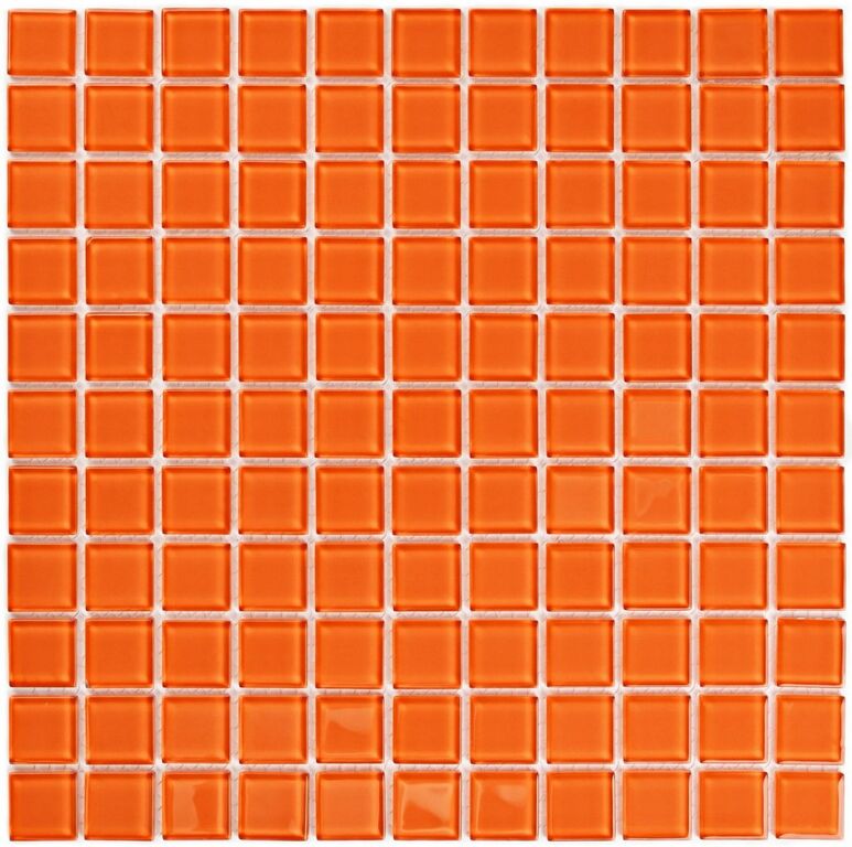 Мозаика стеклянная Orange glass Bonaparte оранжевая