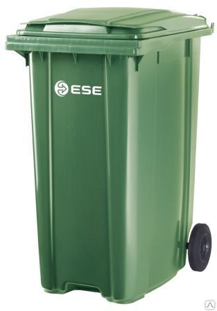 Контейнер мусорный с крышкой (мусорный бак) 360 л (Поставка от 5-ти штук)