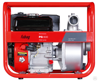 Мотопомпа бензиновая FUBAG PG 600 для чистой воды (600 л/мин 30 м) 50х50 мм, 24 кг #1