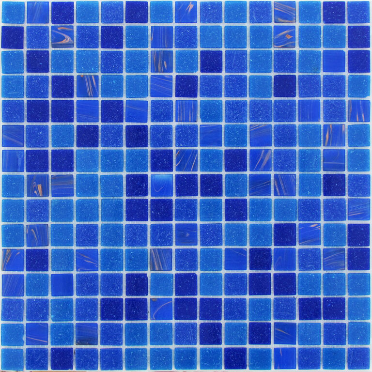 Мозаика стеклянная Energy Bonaparte синяя бассейновая