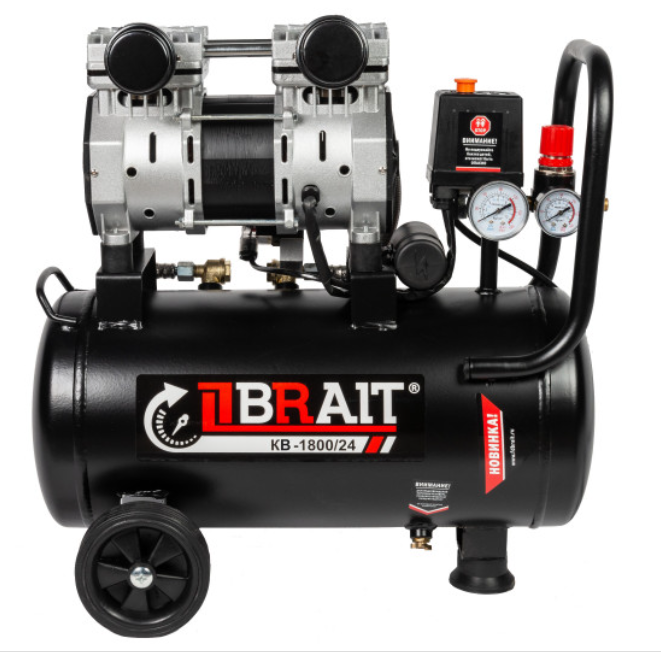 Компрессор BRAIT KB-1800/24 24 л, 1.8 кВт