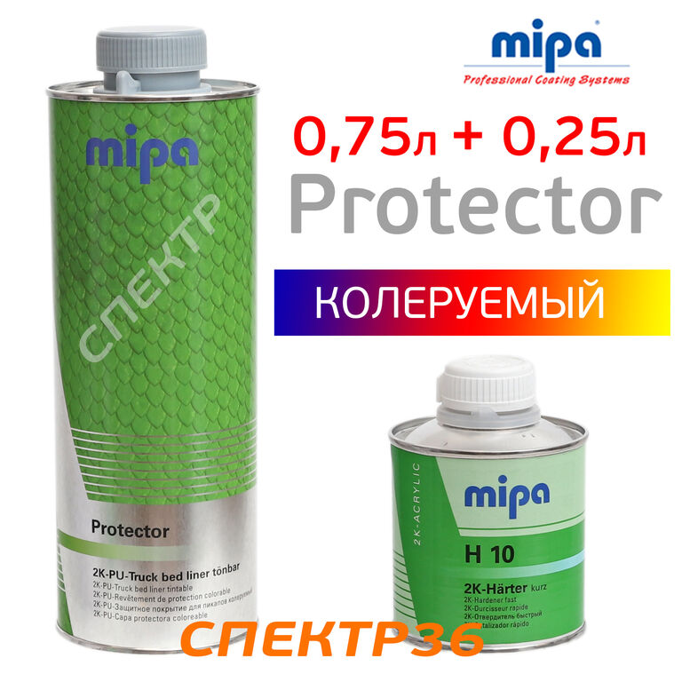 Структурное покрытие Mipa Protector (1л) колуруемый