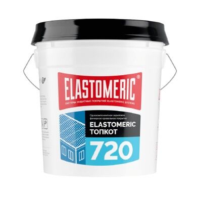 Акриловая мастика Elastomeric 720 Topcoat (белая/серая, 20кг)