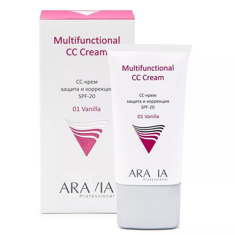ARAVIA Professional CC-крем защитный SPF-20 50 мл Multifunctional CC Cream 01 Vanilla