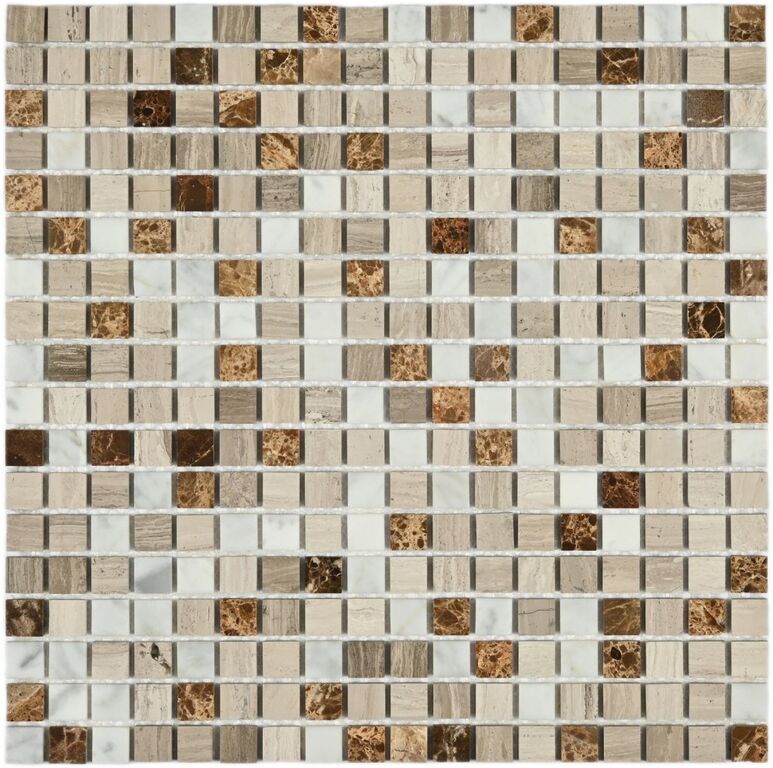 Мозаика натуральный камень Detroit (Pol) 305×305×4мм чип: (15х15мм)