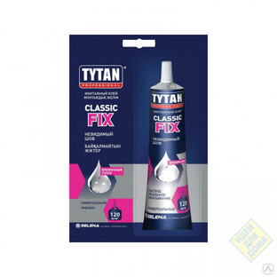 Клей монтажный прозрачный TYTAN Professional Classic fix 100 г 