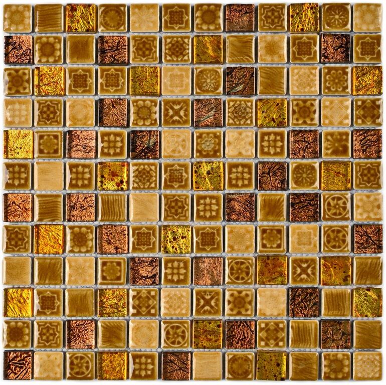 Мозаика Morocco Gold Bonaparte коричневая золотая
