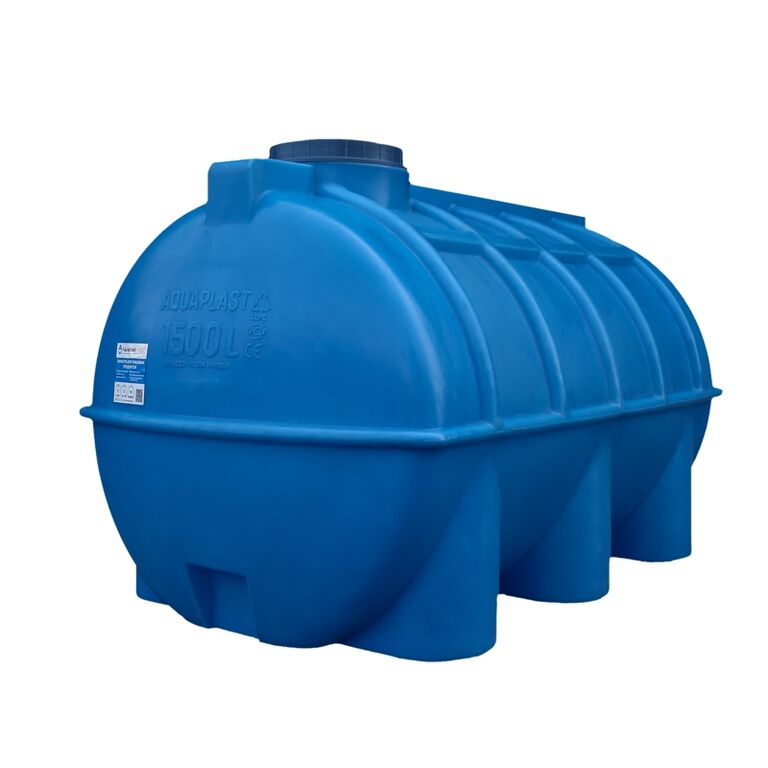 Бак для дизельного топлива пластиковый 1500 литров Aquaplast синий