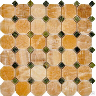 Мозаика из оникса PIX210 Pixmosaic PIX 210 Honey onyx, Dondong желтая зеленая 