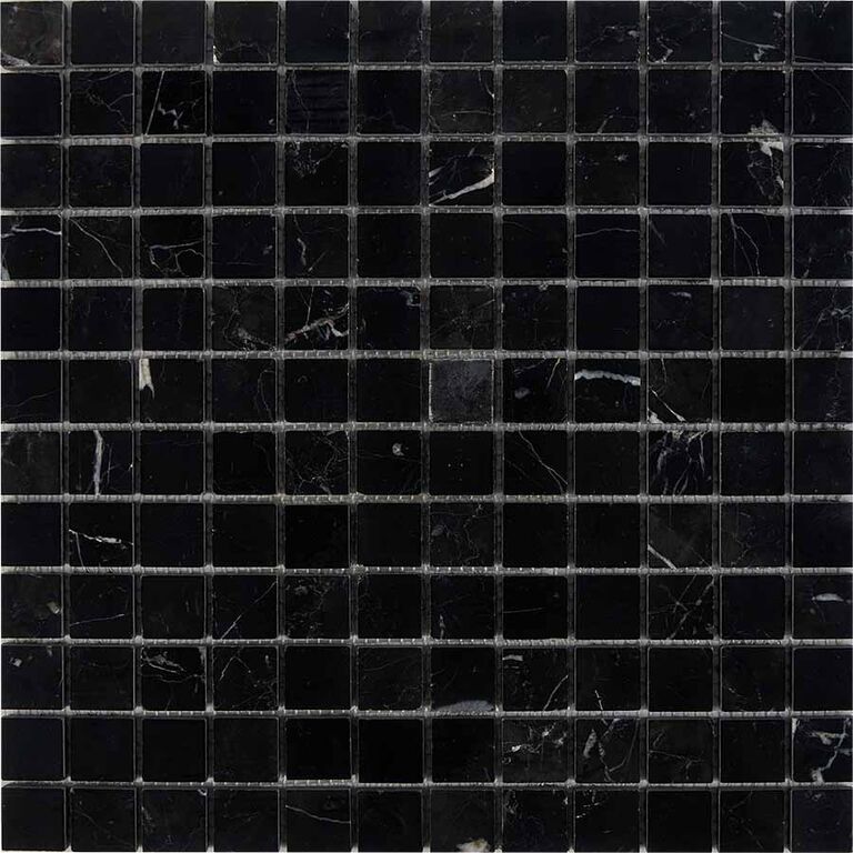 Мозаика каменная PIX245 Pixmosaic PIX 245 Nero Marquna полированная черная
