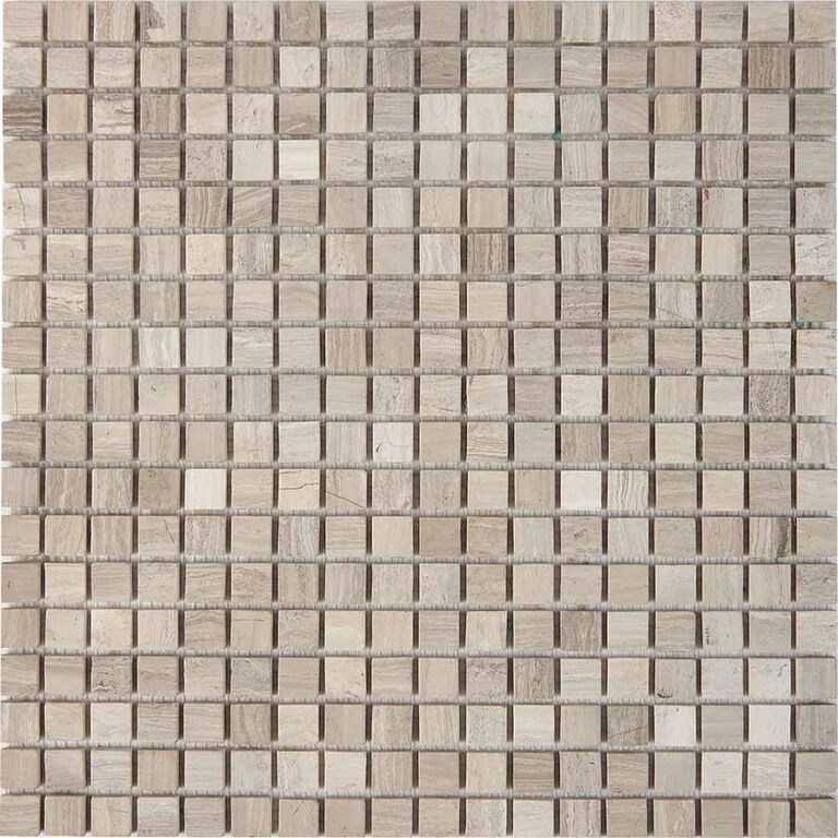 Мозаика каменная PIX255 Pixmosaic PIX 255 White Wooden матовая серая