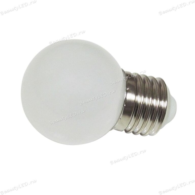 Лампа светодиодная шар 45 2W LED E27, теплый белый (арт.RL-B-E27-G45-2W-WW)