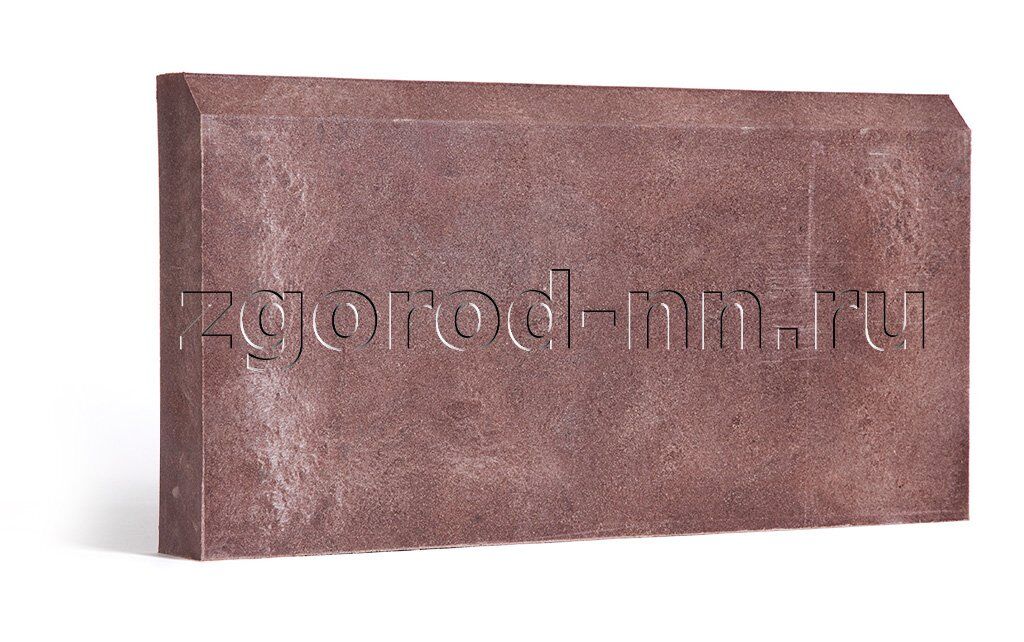 Камень бордюрный полимерпесчаный (500*250*50), шоколадный