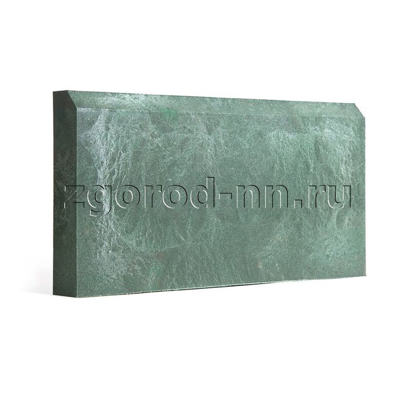 Камень бордюрный полимерпесчаный (500*250*50), зеленый