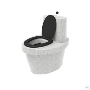 Туалет торфяной «Rostok», белый гранит 
