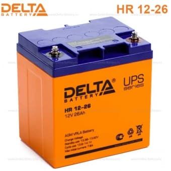 Аккумулятор Delta HR 12-26 (12V / 26Ah)